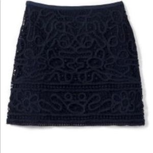 Club Monaco Lace Navy Skirt Size 10